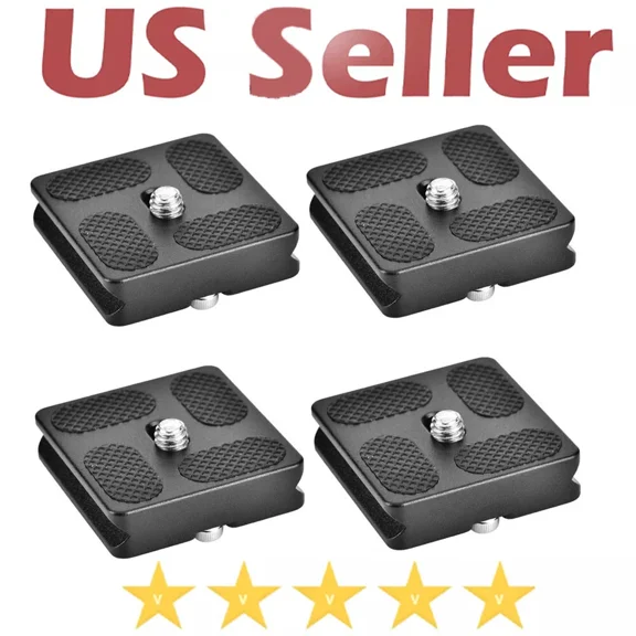 4Pcs 40Mm Lens Plate Quick Release Tripod Gimbal Base For Canon Nikon Tele Lens