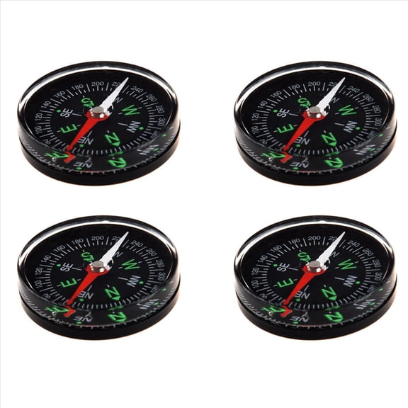 4Pcs 40mm Clear Liquid-Filled Camping Compass Hiking Outdoor Scouts Kit,4 x compass