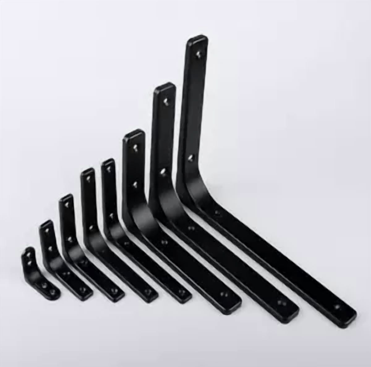 4Pcs 4Inch Stainless Steel Shelf Bracket Wall L-Shaped Fixed Hardware Bracket