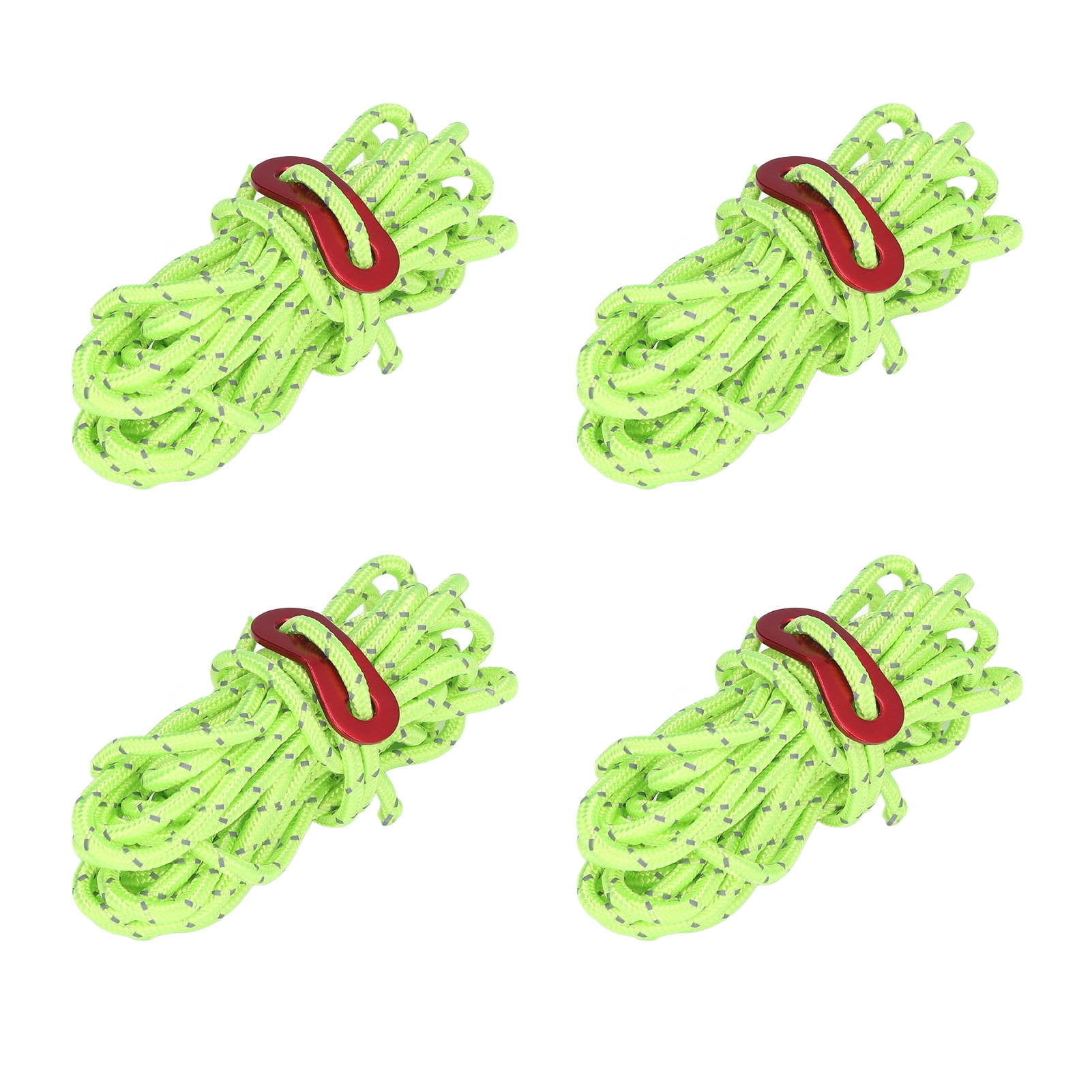 4Pcs 4mm Reflective Tent Rope High Strength Lightweight Camping Cord for Outdoor Camping