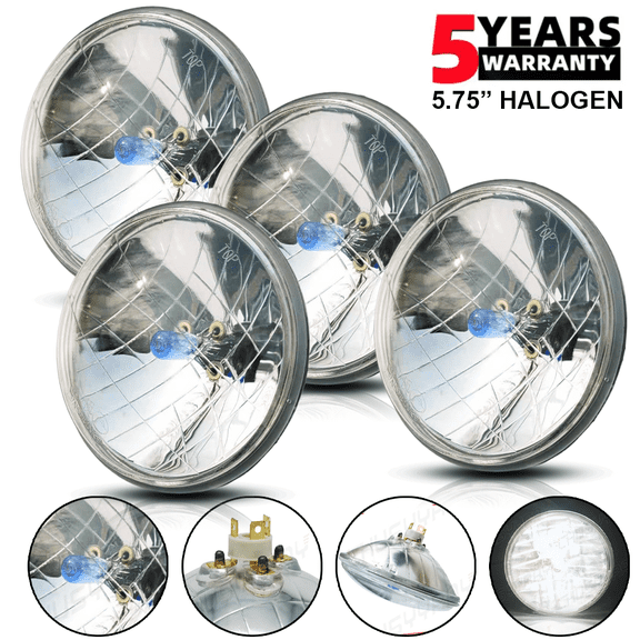 4Pcs 5 3/4" 5.75" LED Headlights Hi/Lo Beam DRL Lamp Compatible with Chevy Corvette C3 1968-1982