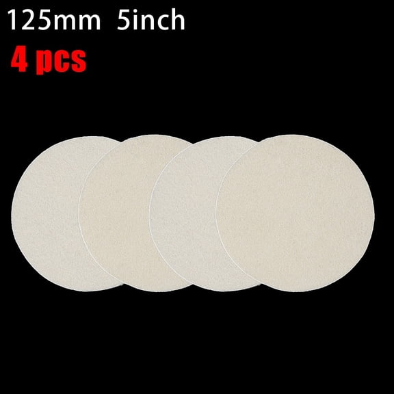 4Pcs 5'' Wool Felt Polishing Pad Sanding Wheel For Glass Stainless Steel Furniture Wood Buffing Polishing Machine Tool Parts
