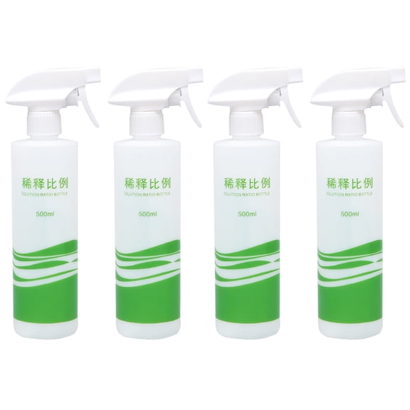Greenadscape Spray Bottles Plastic Random Color 4Set 9.8x2.4x2.4in