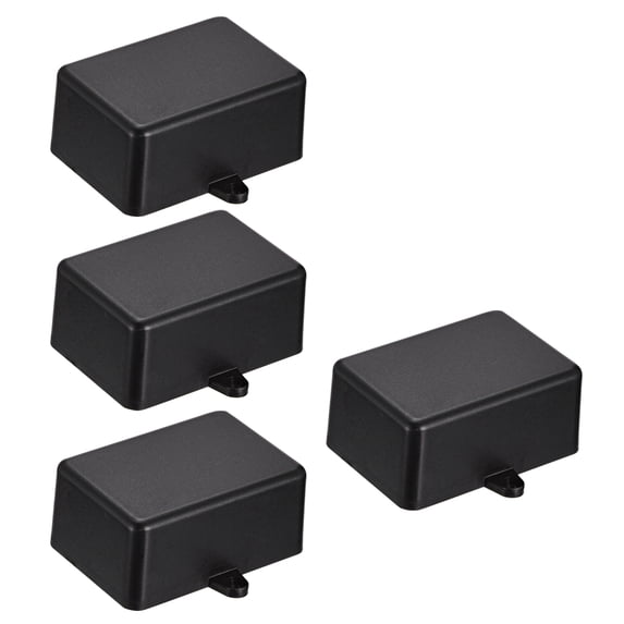 4Pcs 51 x 35 x 23mm Electronic Plastic DIY Junction Box Enclosure Case Black