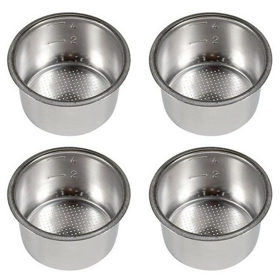 4Pcs 51Mm Pressureless Filter Basket 4-Cup Coffee Cup Products Kitchen Accessories