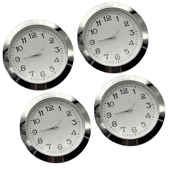 4Pcs 55mm Quartzs Clock Inserts with Arabic or Roman Numerals for Clockmakers and Collectors Craft Projects Accessories