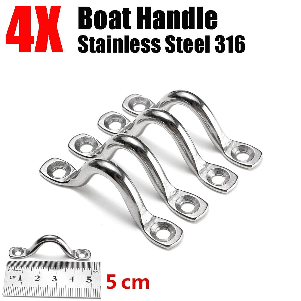 Marine Accessories 5Pcs Stainless Steel 316 Spring fenders Hook Snap Attach  Rope Boat Sail Tug Ship Marine Hardware Boat Accessories
