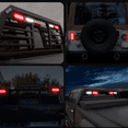 thumbnail image 1 of 4Pcs 6.3" Inch Oval Led Trailer Taillights Stop Brake Lights Running Red and White Backup and Reverse Lights, Sealed 6.3 inch Oval led Trailer Lights Kit Grommet Mount for RV Trucks, 1 of 5