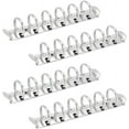 thumbnail image 1 of 4Pcs 6 Holes A7 Ring Binder Mechanism Replacement Kit with Screws Stainless Steel Colour Metal Loose-Leaf Binder Mechanism Spine Comb for Loose-Leaf Notebook Binder Planner, 1 of 7