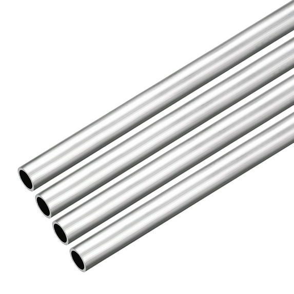 4Pcs 6063 Aluminum Round Tubing 1 Feet Length 0.312 Inches ID 0.39 Inches OD
