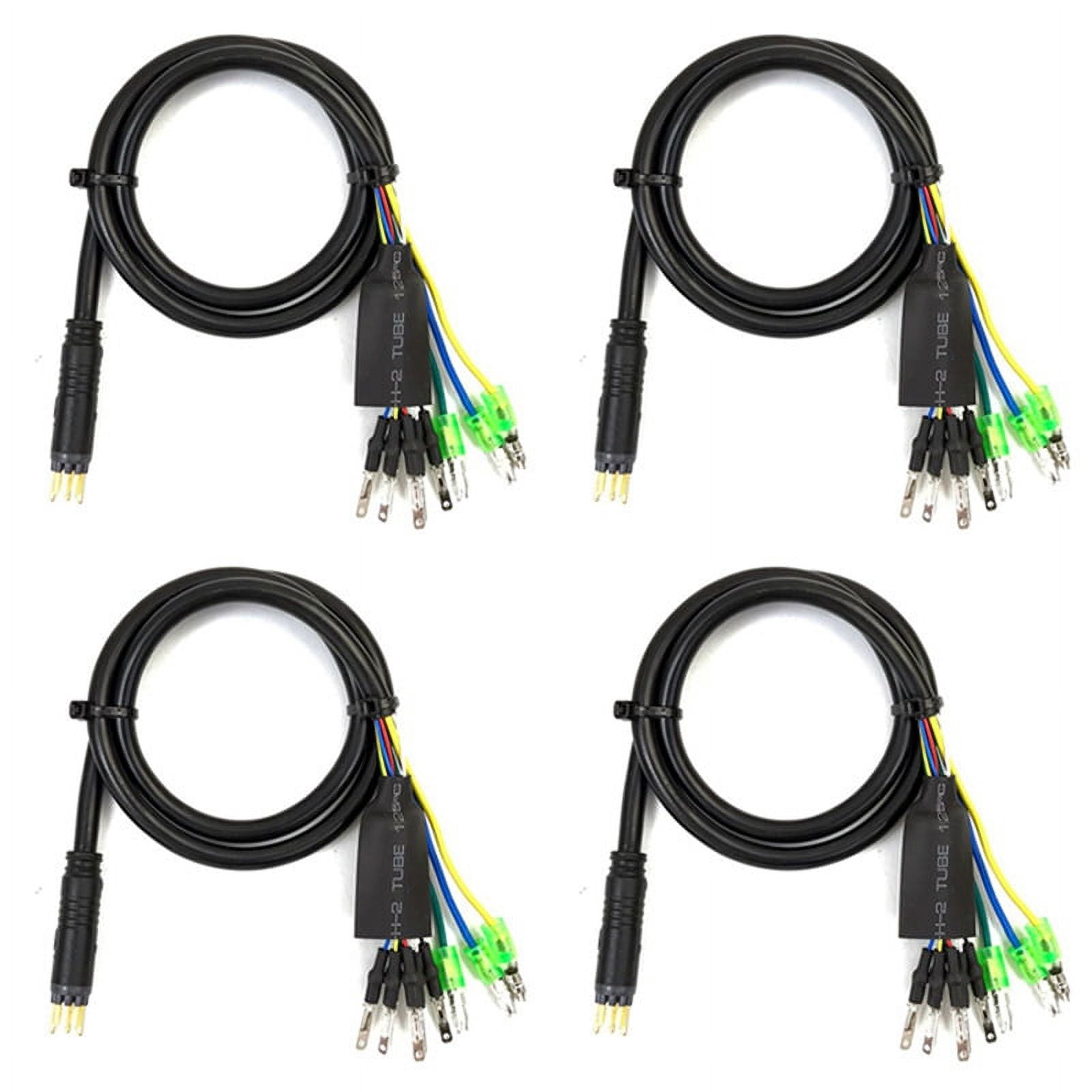 4Pcs 60cm E-Bike 9Pin Motor Convert Extension Cable Cord Waterproof ...