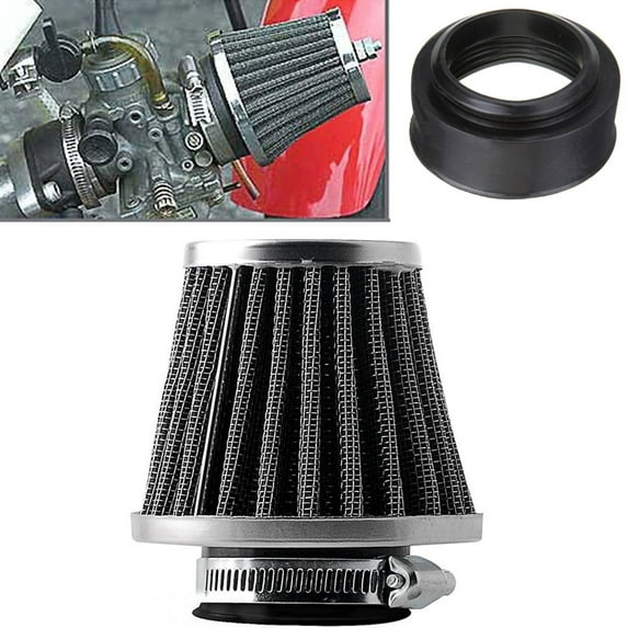 4Pcs 60mm Inlet Cold Air Intake Tapered Air Filters Cleaner For Motorcycle Racer