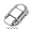 thumbnail image 1 of 4Pcs 60mm x 33mm Metal Small Size Suitcase Hasp Catch Latch with Screws, 1 of 4
