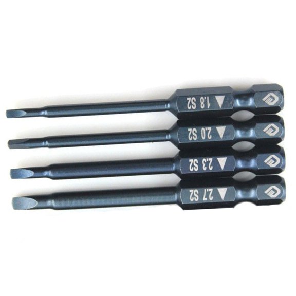 4Pcs 65Mm 1/4 Hex Shank Triangle Electric Magnetic Safety Screwdriver Bit Set