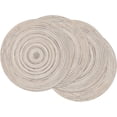 thumbnail image 1 of 4Pcs/6Pcs/8Pcs Round Braided Placemats Washable Cotton Polyester Round Placemats for Kitchen Dining Table Round Table Mats, 15 inch, 1 of 9