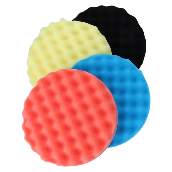 4Pcs 7 inch Buffing Polishing Sponge Pads Kit For Car Polisher Buffer