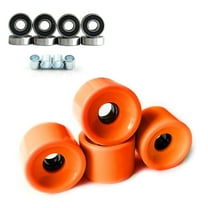 4Pcs 78A Skateboards Wheels with Bearings Soft Cruiser Wheels Replacement Longboards Wheels Skateboards Accessorys