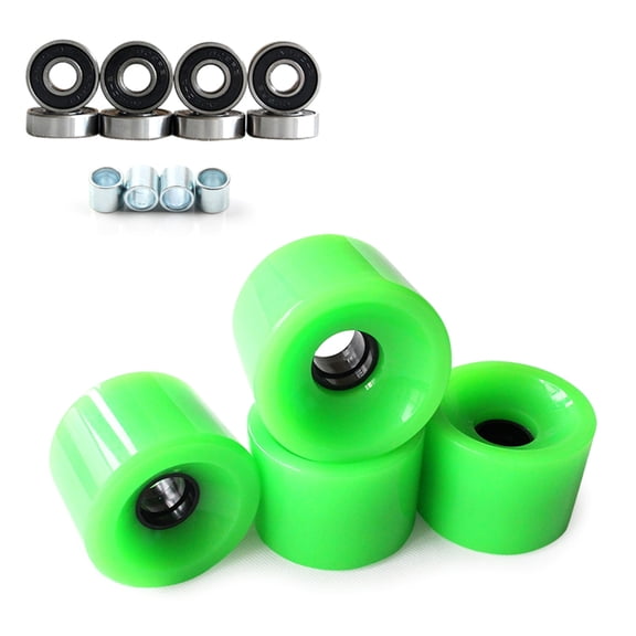 4Pcs 78A Skateboards Wheels with Bearings Soft Cruiser Wheels Replacement Longboards Wheels Skateboards Accessorys