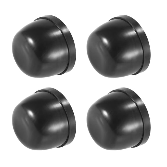 4Pcs 83mm Universal Car Ajustable LED Headlight Headlamp Dust Cap Cover Rubber