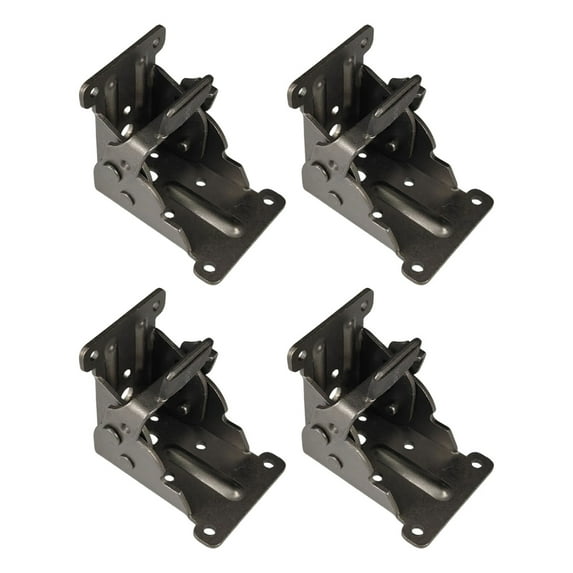 4Pcs 90 Degree Folding Table Legs Bracket Self Locking Hinge Lock Extension Support Bracket Furniture Leg Fitting