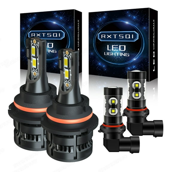 4Pcs 9007 9145 LED Headlight & Fog Light Combo Bulbs for 2003-2005 Dodge Ram 1500 2500 3500,z8