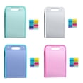 thumbnail image 1 of 4Pcs A4 File Folders, Vertical A4 File Organizer with Handle with Portable 13 Pockets for Student, Business, 1 of 8