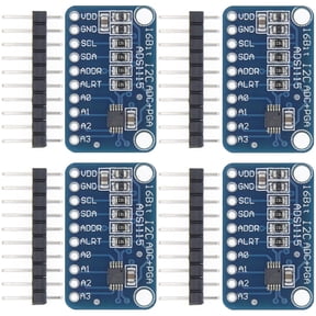 4Pcs ADS1115 16 Bit 16 Byte 4 Channel I2C IIC Analog-to-Digital ADC PGA Converter for Arduino Raspberry Pi DIY and Other Experiments