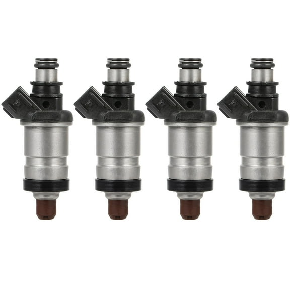 4Pcs AUTOMUTO 1 Hole Fuel Injectors Compatible With 1997-2001 for Honda Prelude FJ582,06164P5M000; 06164PBY000 Automotive engine OEM Part