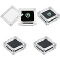 thumbnail image 1 of 4Pcs Acrylic Jewelry Storage Box with Top Lid Clear Gemstone Display Stand Square Jewelry Gift Case with Black Sponge Inside for Bare Stone Diamond Coins Painting Accessories 2.3x2.3x0.8 Inch, 1 of 7