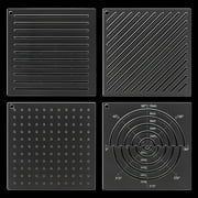 4Pcs Acrylic Sashiko Stencil Dots Lines Arcs Slashes Acrylic Embroidery Tool Drawing Line Template