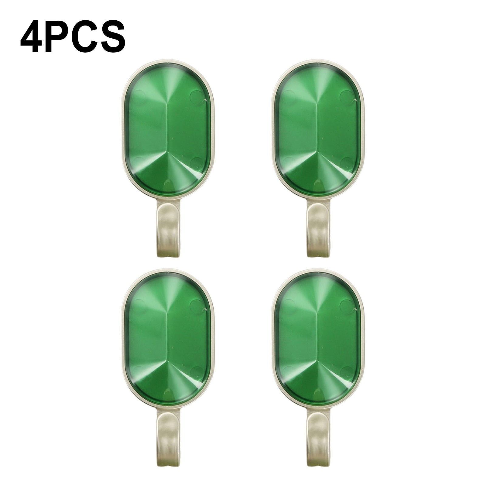 4Pcs Adhesive Wall Hooks Bathroom Towel Hook Coat Bag Key Door Hangers