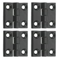 thumbnail image 1 of 4Pcs Adjustable 180 Degree Hinges, 40mmx40mm Zinc Alloy Locking Leaf Table Hinges, Bifold Door Drop Leaf Hinge for Wooden Box Dining and Table Cabinets, Black, 1 of 6