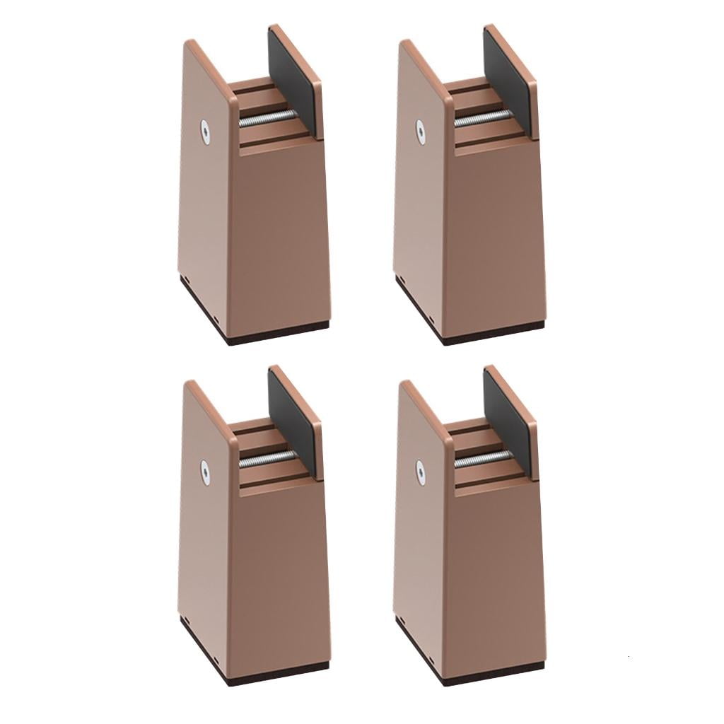 4Pcs Adjustable 2Inch Bed Furniture Risers Plastic Supports Sofa Table ...