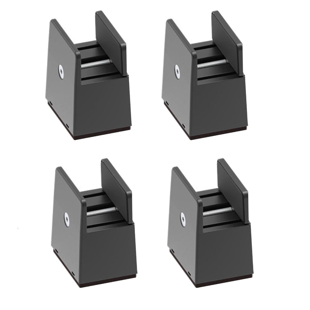 4Pcs Adjustable 2Inch Bed Furniture Risers Plastic Supports Sofa Table ...
