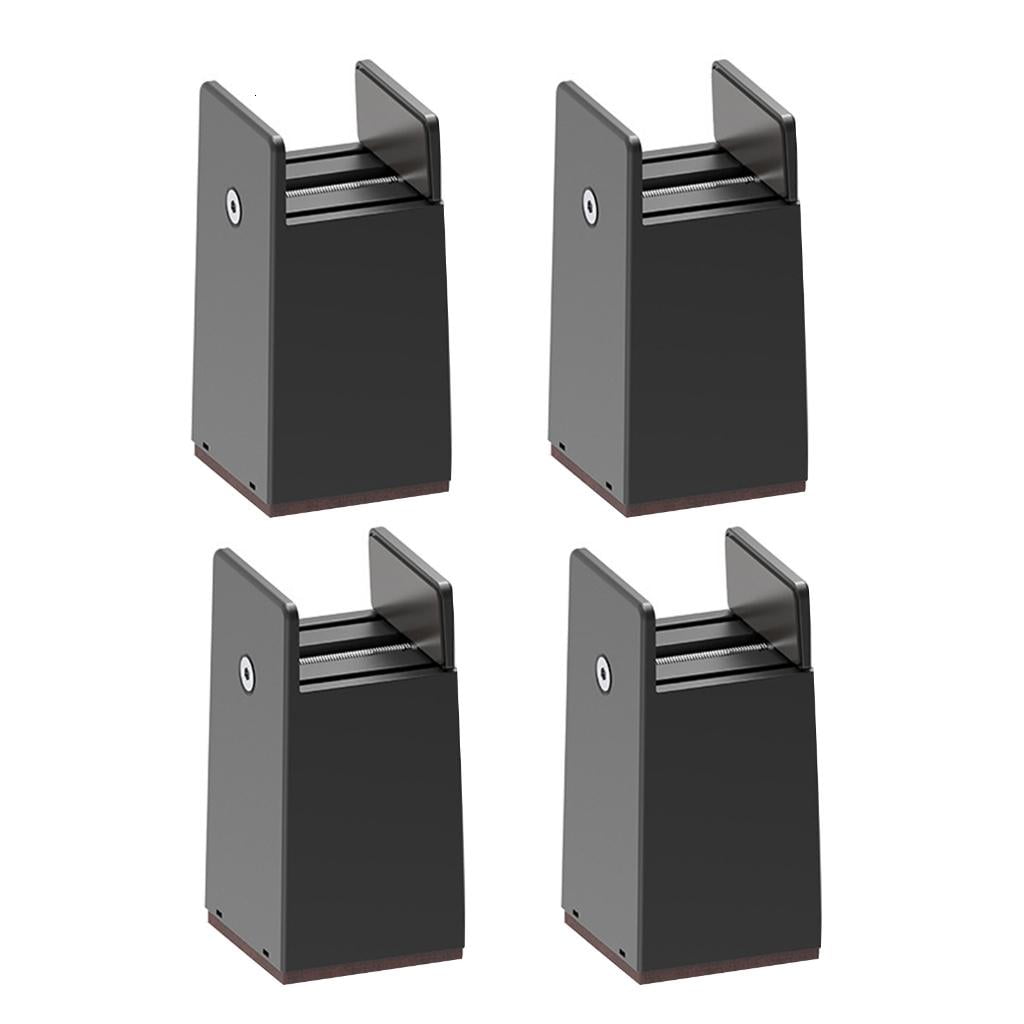 4Pcs Adjustable 2Inch Bed Furniture Risers Plastic Supports Sofa Table ...