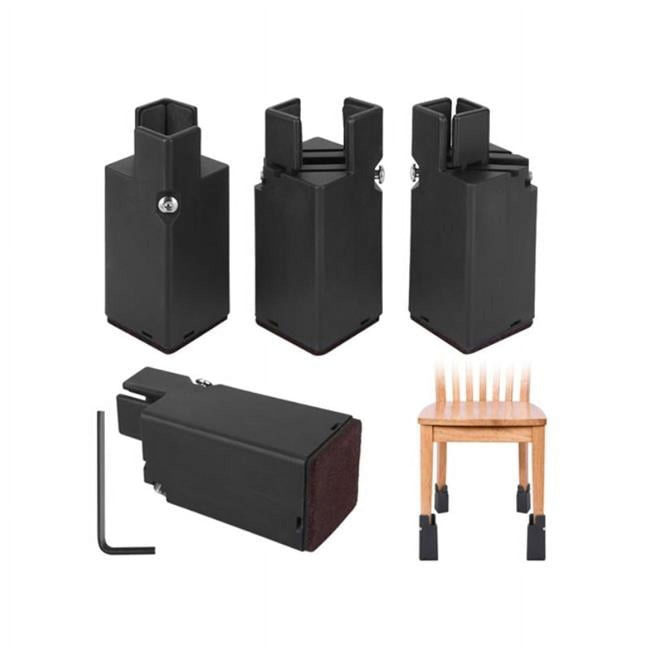 4Pcs Adjustable Bed Riser with Screw Clamp 3.94in Height Heavy Duty ...