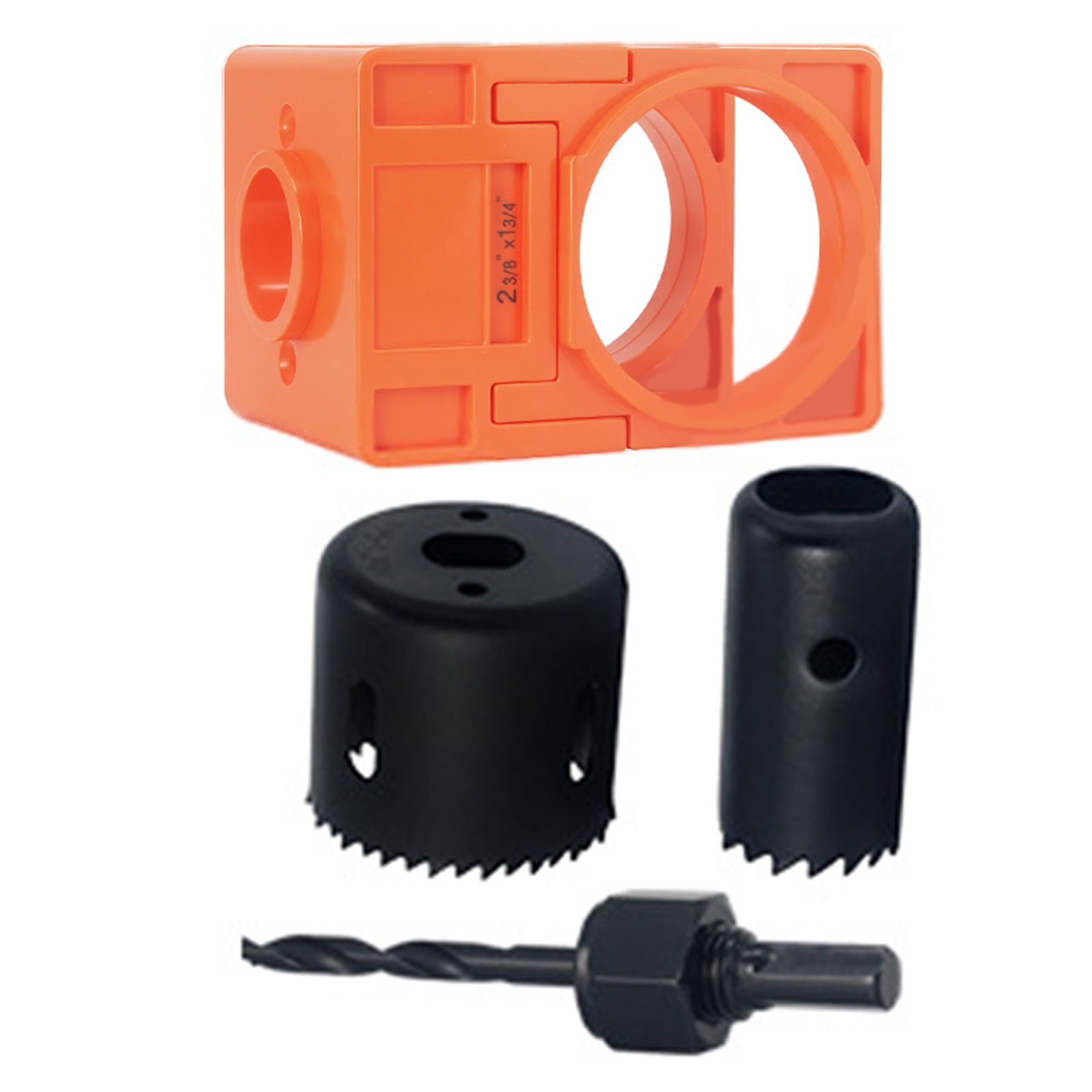 4Pcs Adjustable Door Lock Drilling Featuring Reinforced Plastic Guide for Easy Installation Standard Size