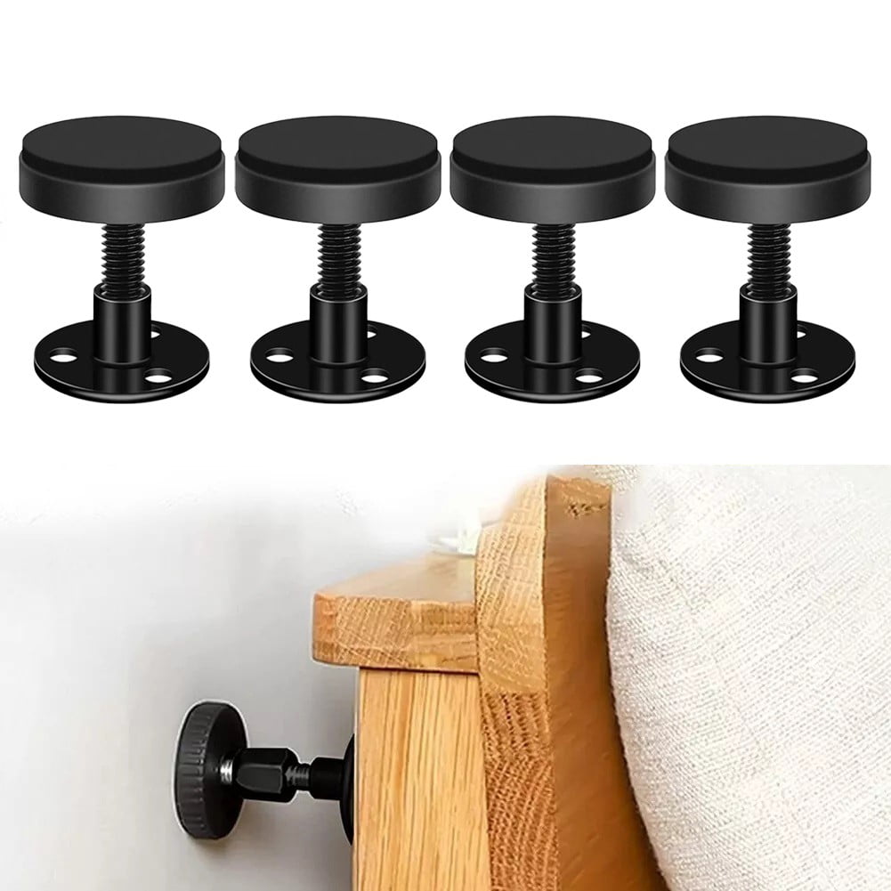 4Pcs Adjustable Furniture Base Bedside AntiShake Bed Frame Headboard