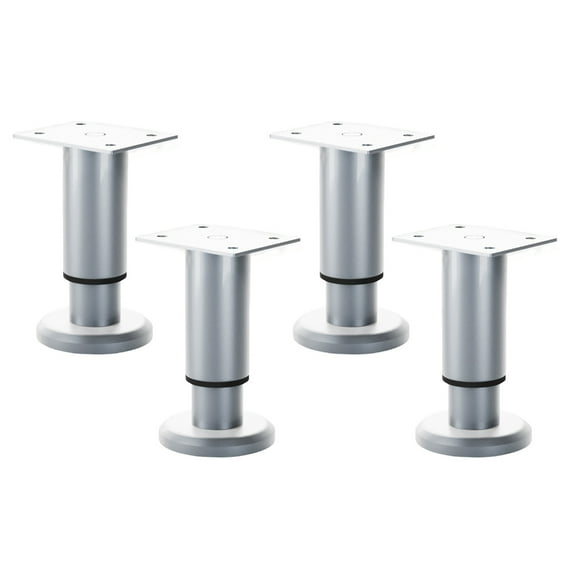 4Pcs Adjustable Furniture Leg Round Stand Table Feet Replacement Cabinet Sofa Metal Foot Furniture Hardware Easy Install