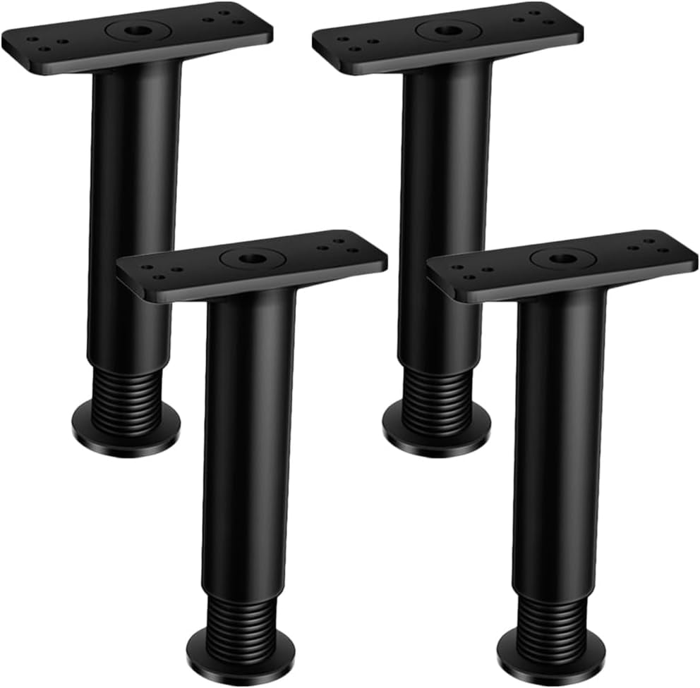 4Pcs Adjustable Height Center Support Legs,Bed Frame Center Support