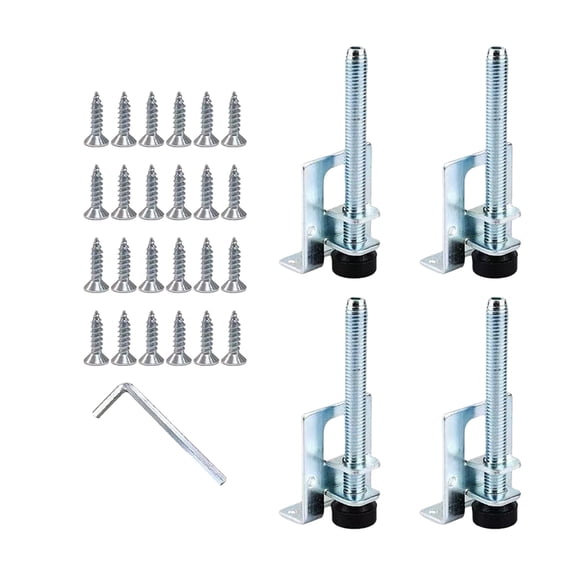 4Pcs Adjustable Leveling Legs Chair Levelers Legs Height Adjuster Table Leg Furniture Risers for Cabinet and Wardrobe