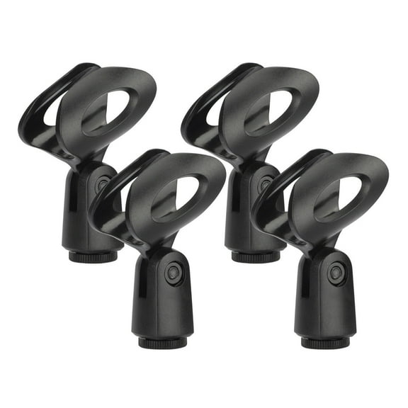 4Pcs Adjustable Universal Microphone Mount Clip Clamp Holder for All Mic Stand