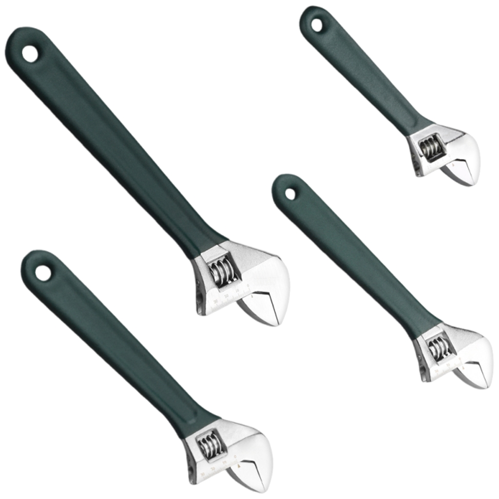 4Pcs Adjustable Wrench Universal Spanner Mechanical Workshop Hand Repair Tool
