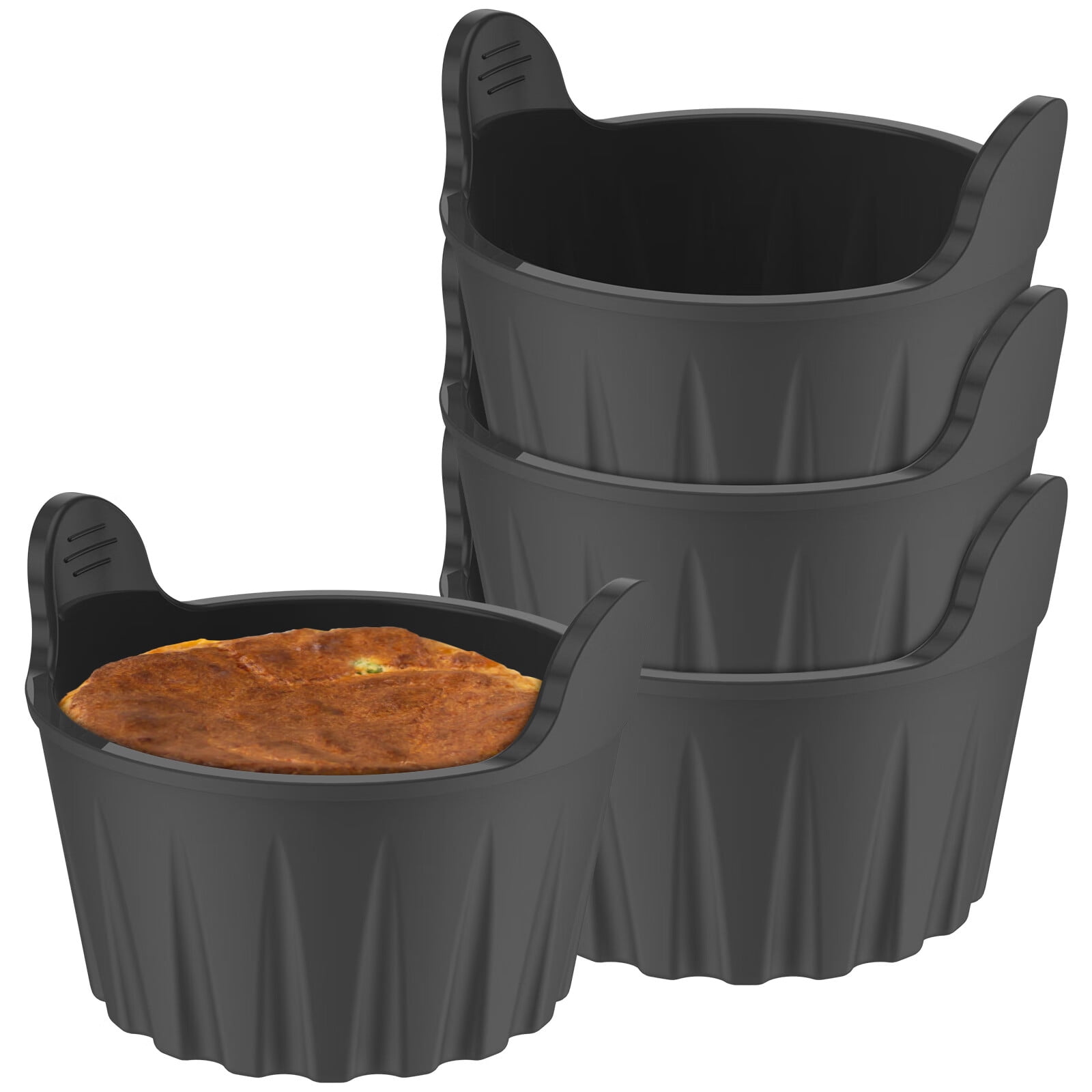 4Pcs Air Fryer Egg Poacher Food Grade Silicone Egg Poaching Cups Non