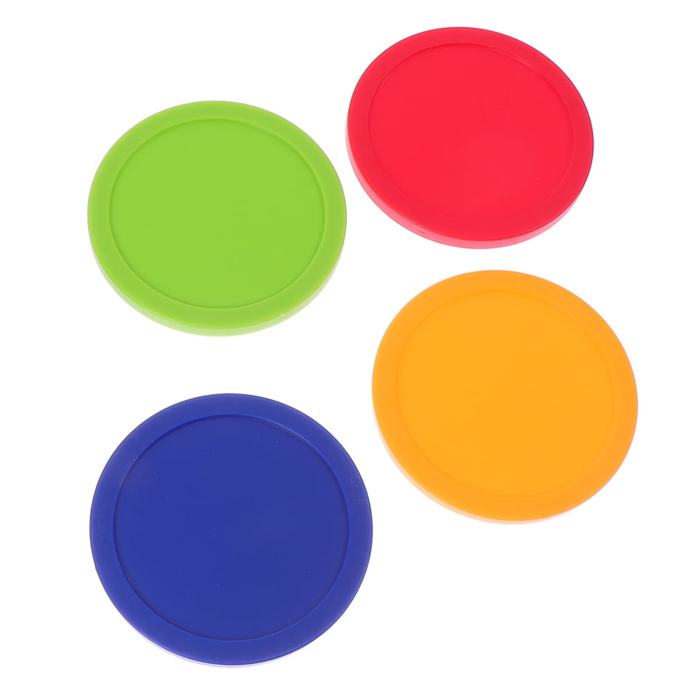 Guichaokj 4Pcs Air Hockey Pucks Replacement Round Pucks Air Hockey