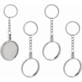 thumbnail image 1 of 4Pcs Alloy & Iron Keychian Chain Platinum 115mm, 1 of 5