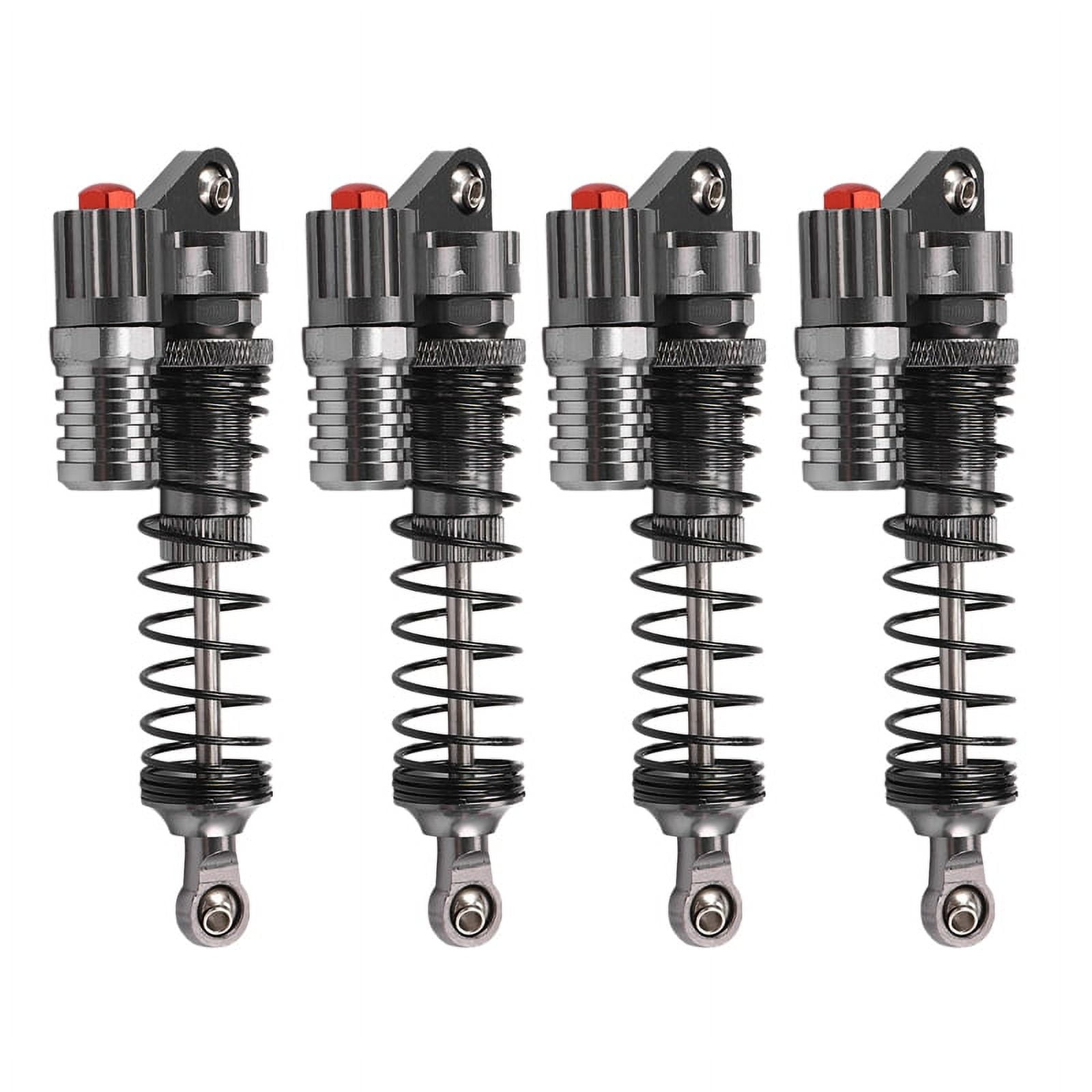 4 Amortisseurs Huile Métal Réglables Pour Voiture RC 1/10 - Compatible TRX4 SCX10 90046 - Neuf