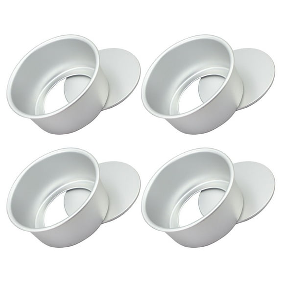 4Pcs Aluminum Alloy Cake Pans Round Cake Molds Cake Baking Pans Circle Cake Moulds