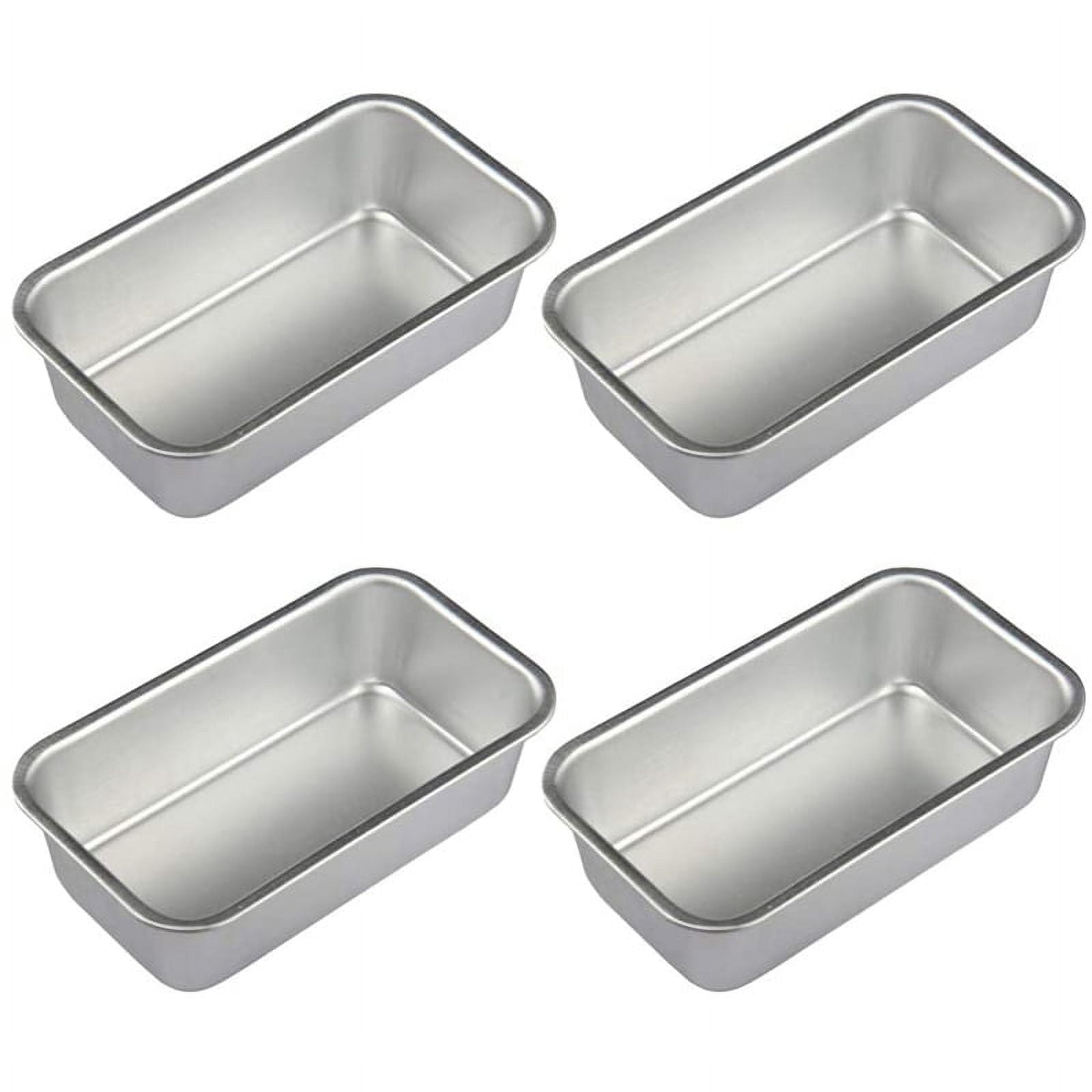 Artrylin 80 pack White Loaf Baking Pan Liners, Square Bread Tin Liners,  Disposable Paper Parchment Loaf, Bread Pan Liners Boat Shape, Mini Loaf  Liners for Baking Bread Muffins Cupcake 