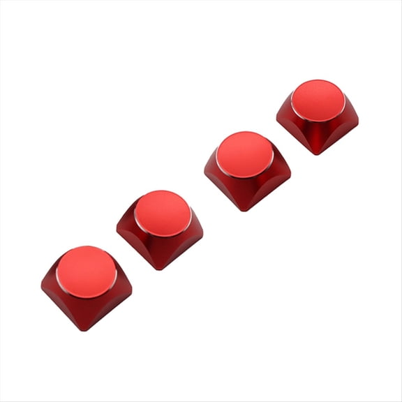 4Pcs Aluminum Alloy Metal Keyboard Cap Color Mechanical Keyboard Universal Personality for Mechanical Gaming Keyboard A